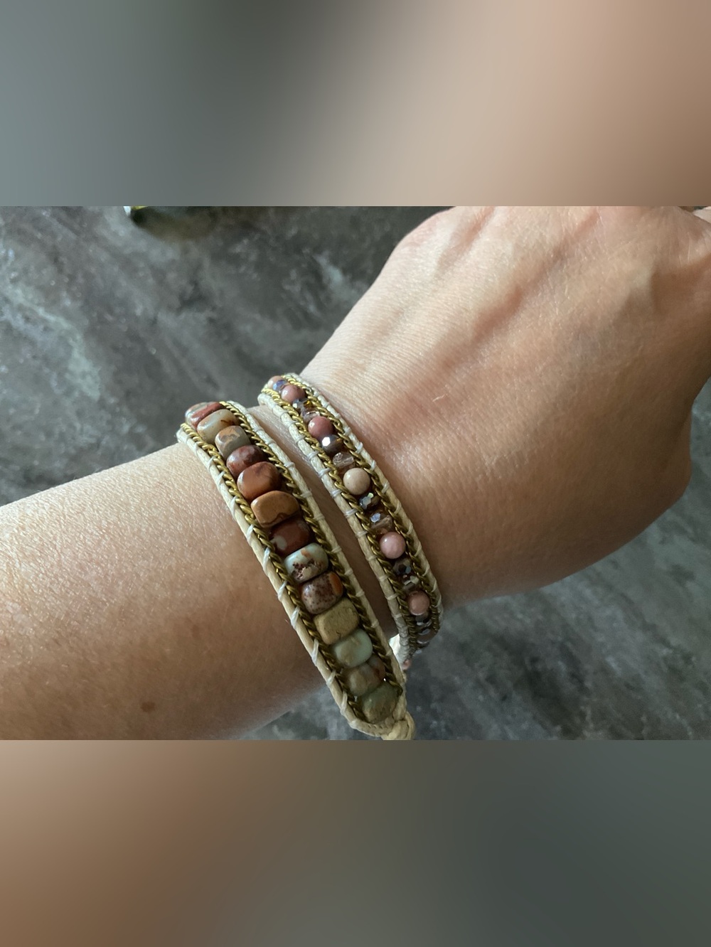 Smart Watch Beaded Wrap Bracelet